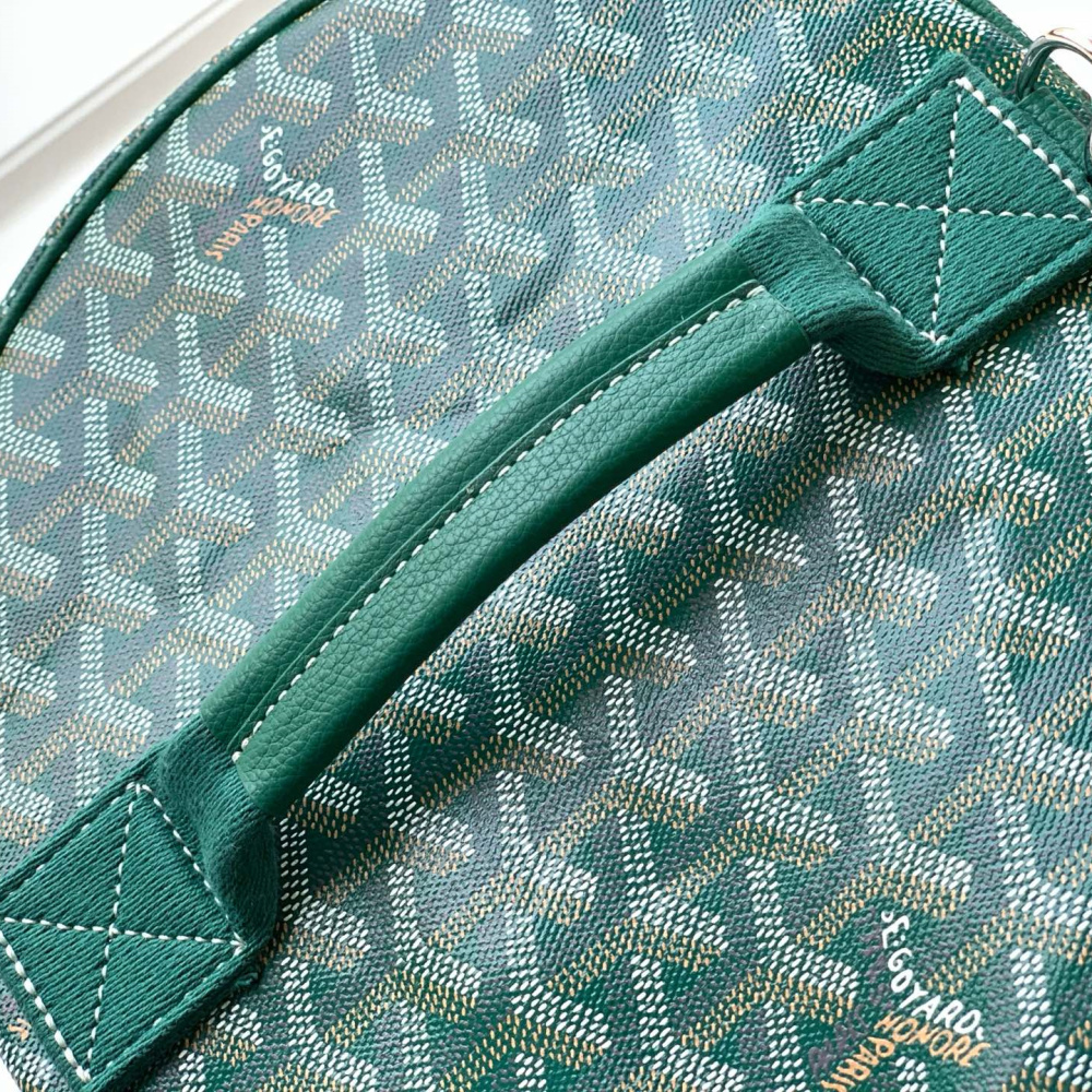 高仿Goyard*BARREL1運動手提旅行袋40綠色免檢版