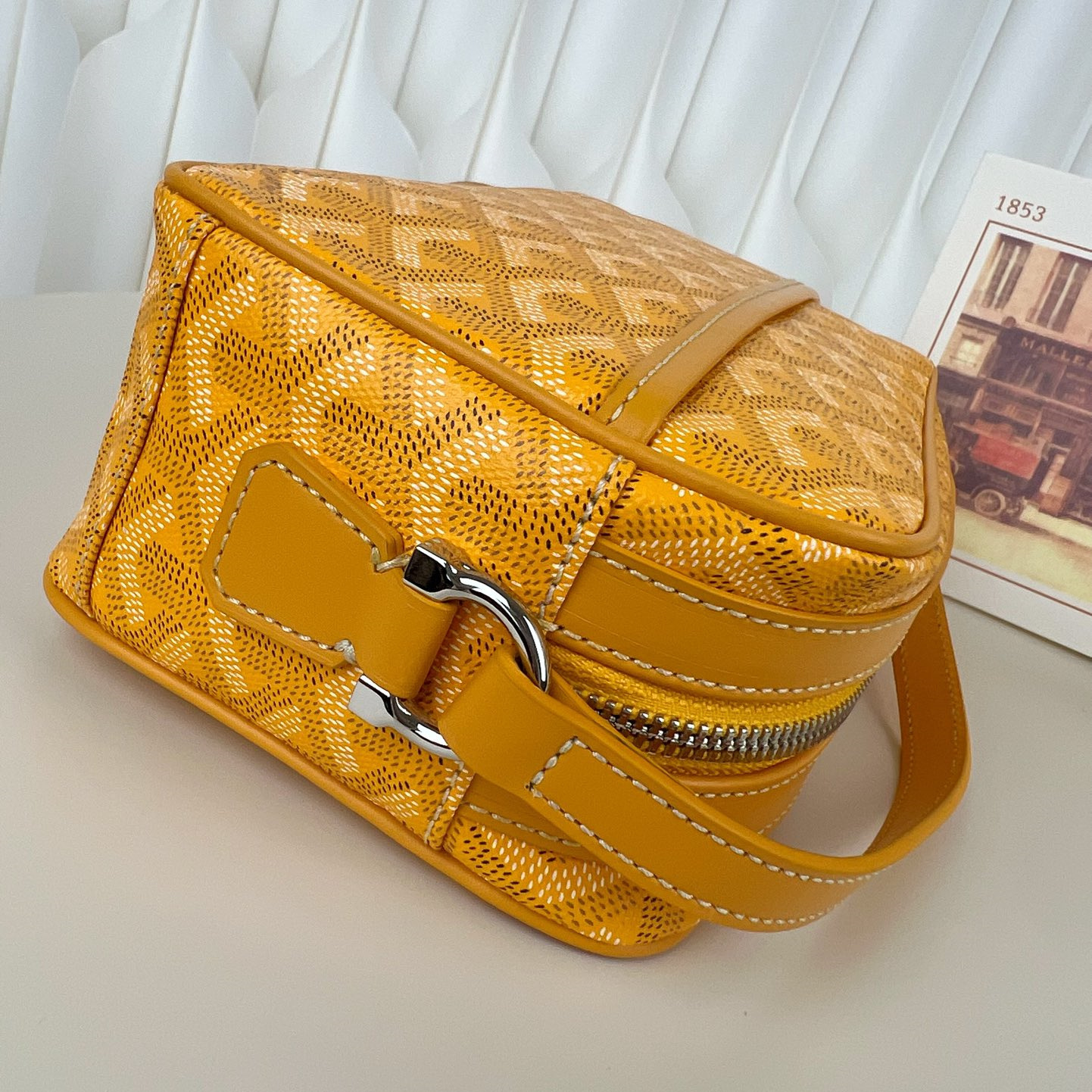 高仿Goyard*CAPVEP8相機郵差包黃色小號免檢版