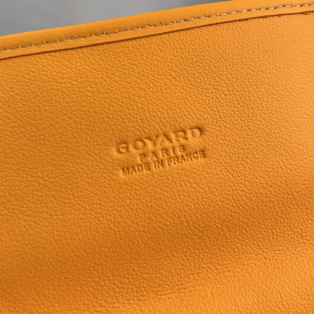 高仿Goyard*STLEGE6折疊雙肩背囊中號黃色免檢版