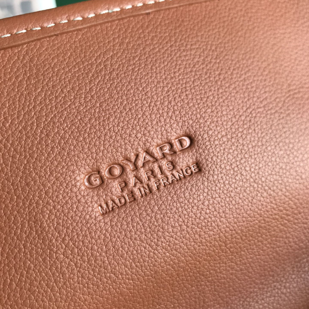 高仿Goyard*STLEGE1折疊雙肩背囊中號棕色免檢版