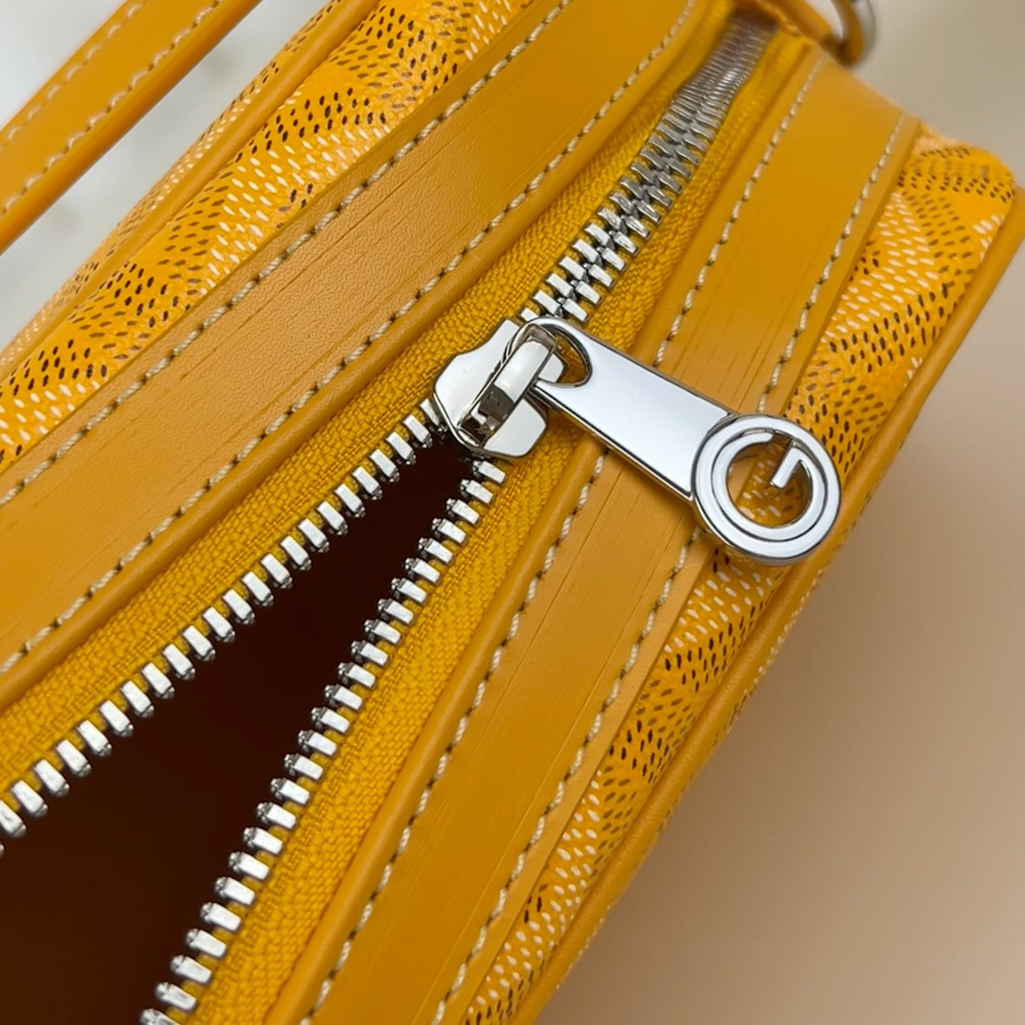 高仿Goyard*CAPVEP8相機郵差包黃色小號免檢版
