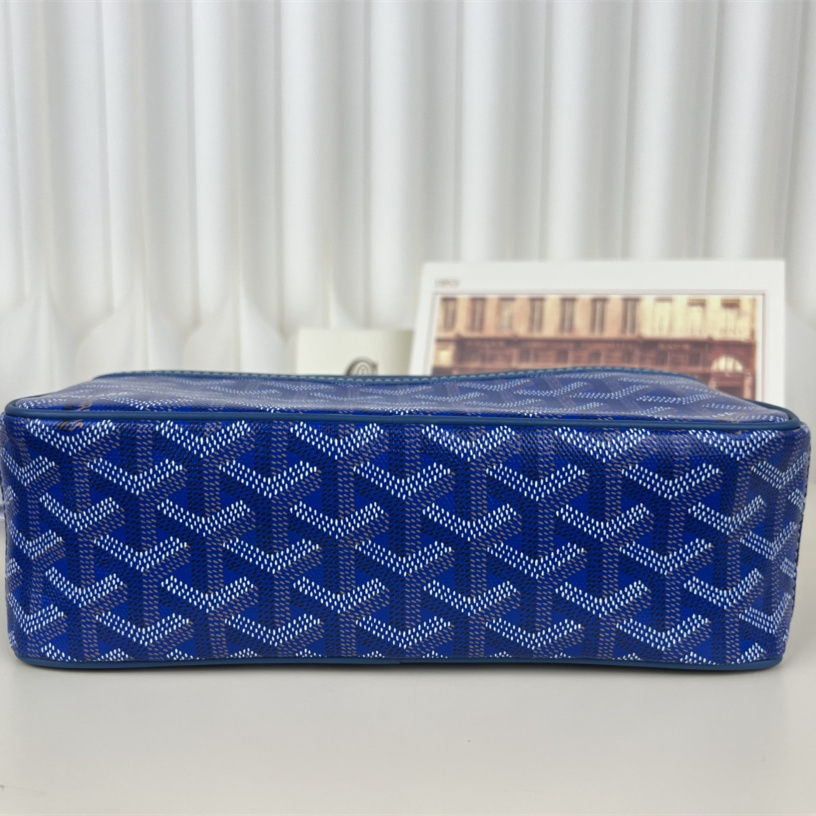 高仿Goyard*CAPVEP6相機郵差包藍色小號免檢版