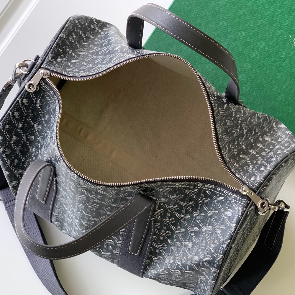 高仿Goyard*BARREL4運動手提旅行袋40灰色免檢版