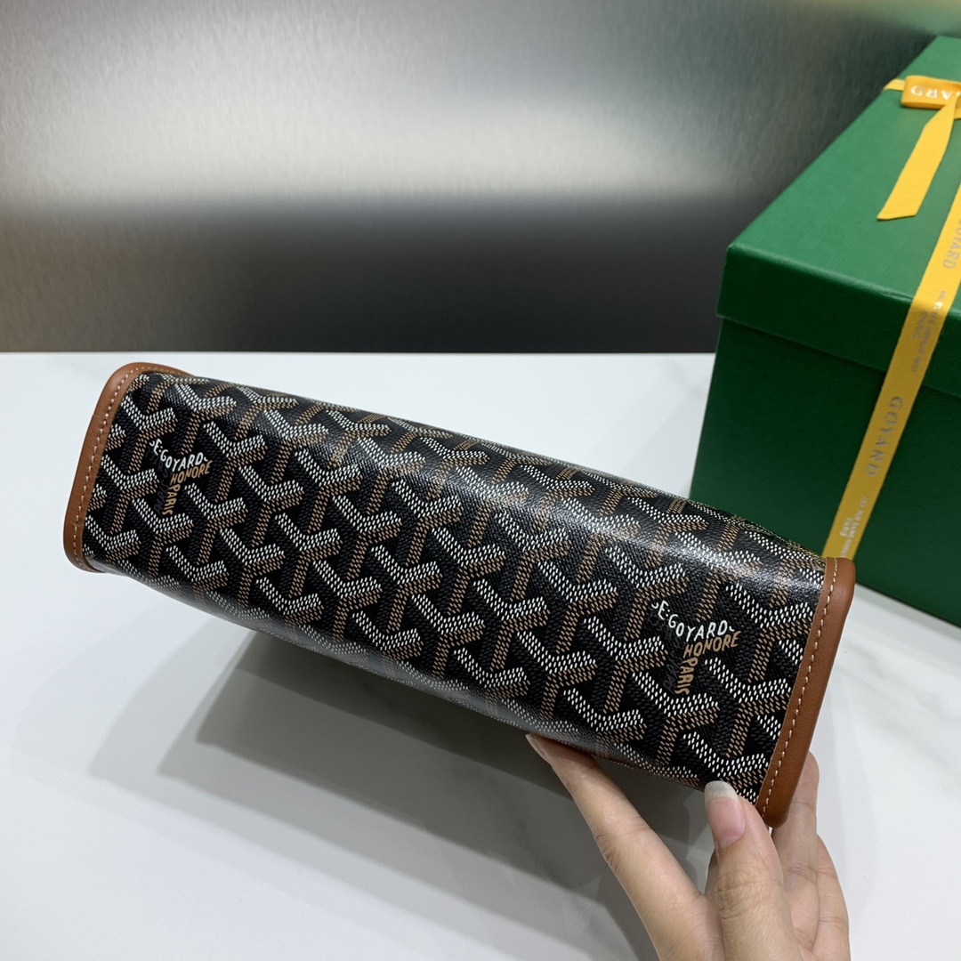 高仿Goyard*JOUVEN2多功能洗漱手拿包棕色小號免檢版