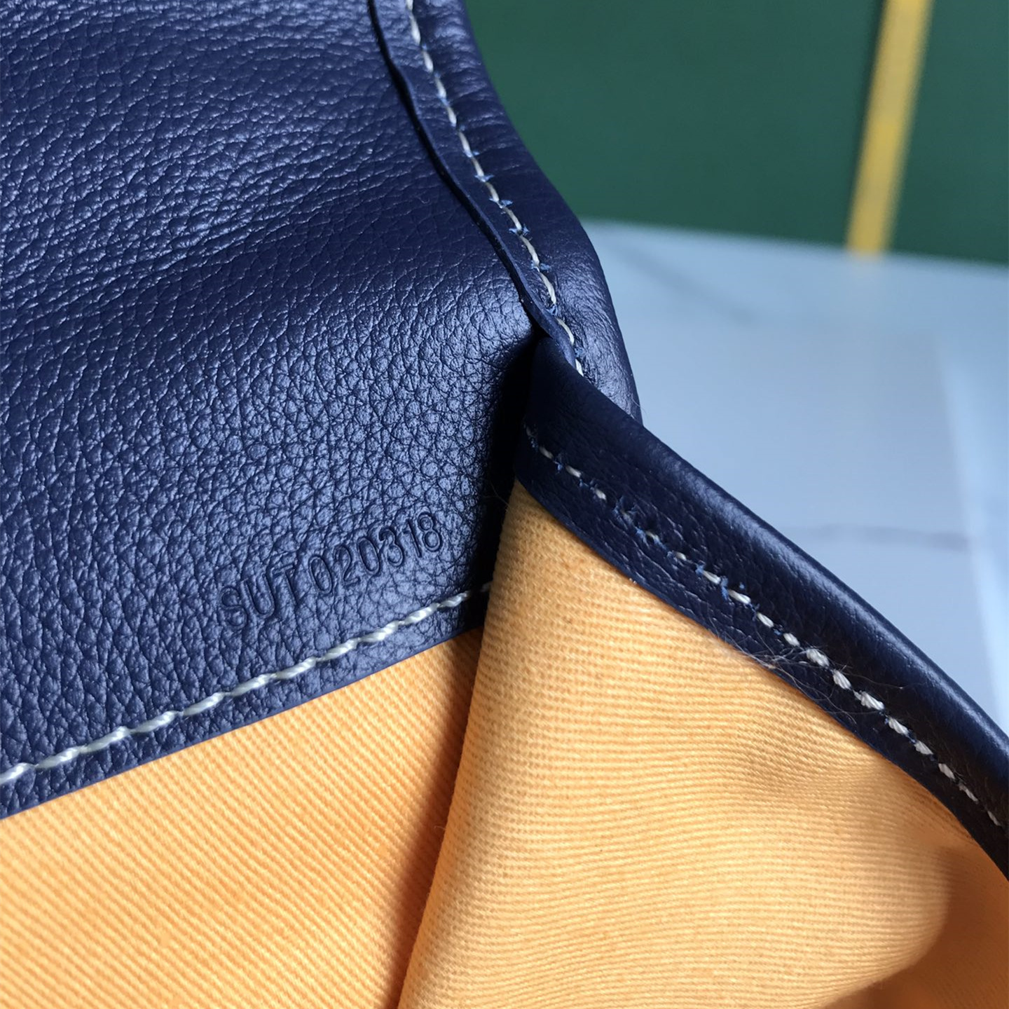 高仿Goyard*STLEGE2折疊雙肩背囊中號深藍免檢版