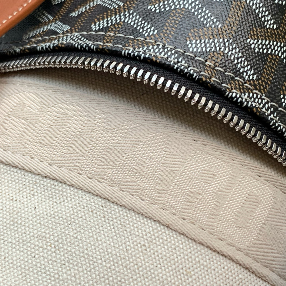 高仿Goyard*BARREL3運動手提旅行袋40棕色免檢版