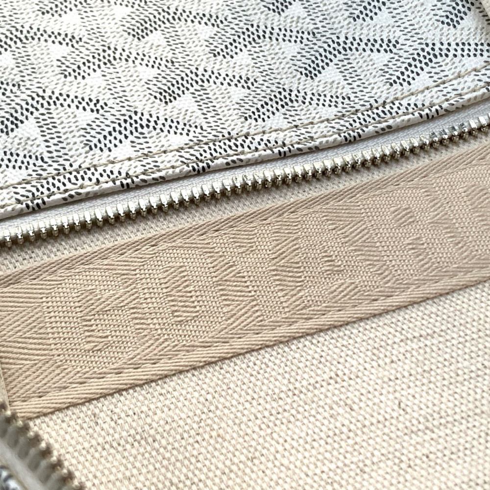 高仿Goyard*BARREL1運動手提旅行袋40白色免檢版