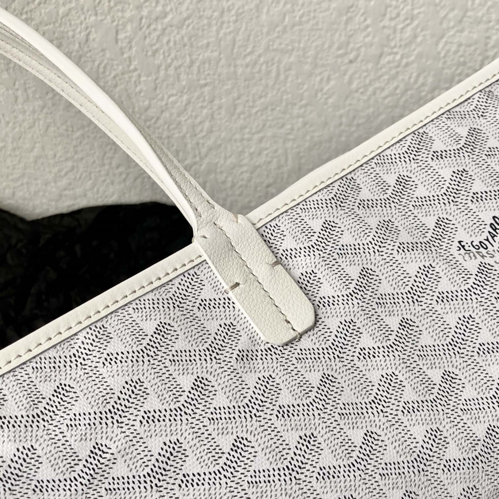 高仿Goyard*STLOUI3滿印Tote媽咪袋白色大號免檢版