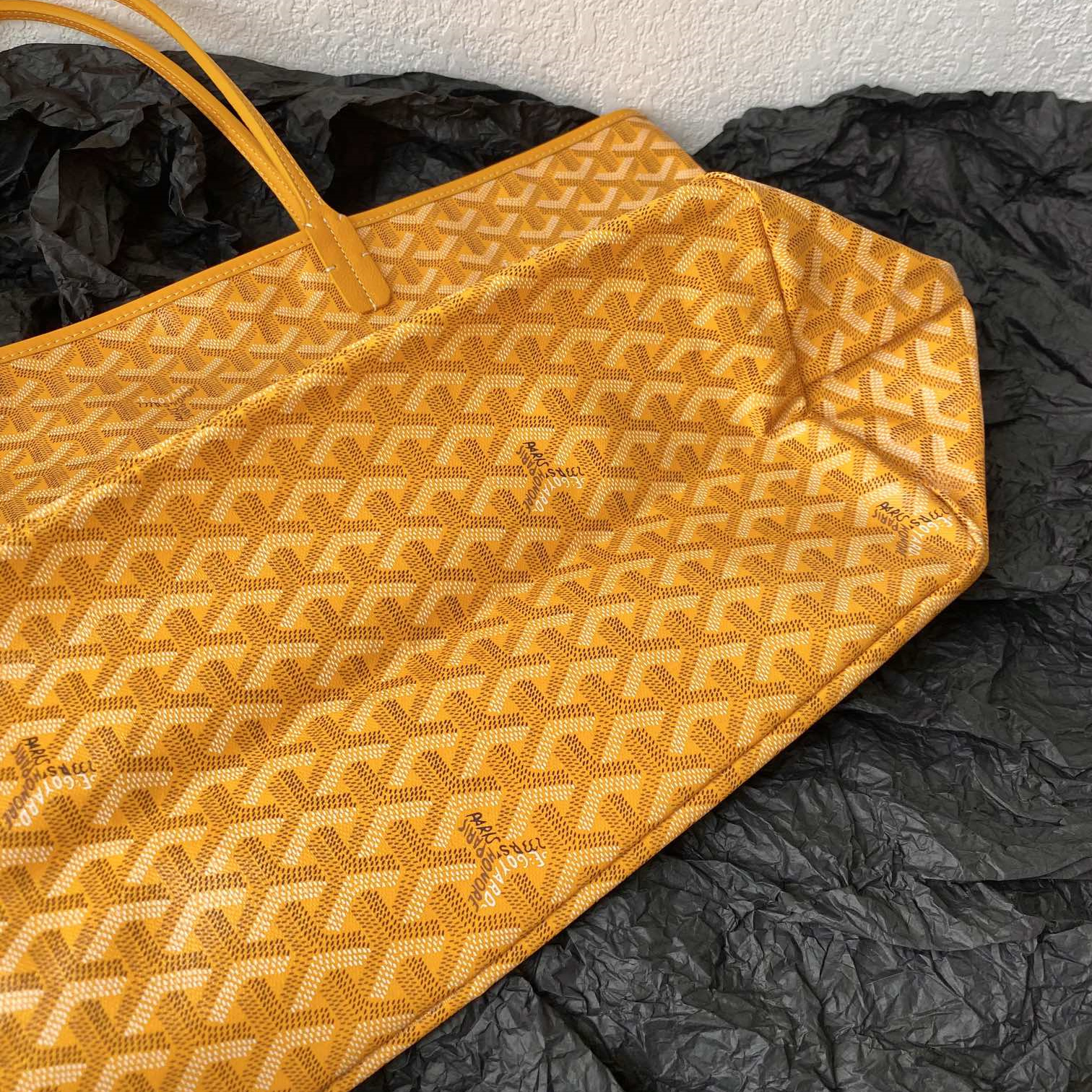 高仿Goyard*STLOUI2滿印Tote媽咪袋黃色大號免檢版