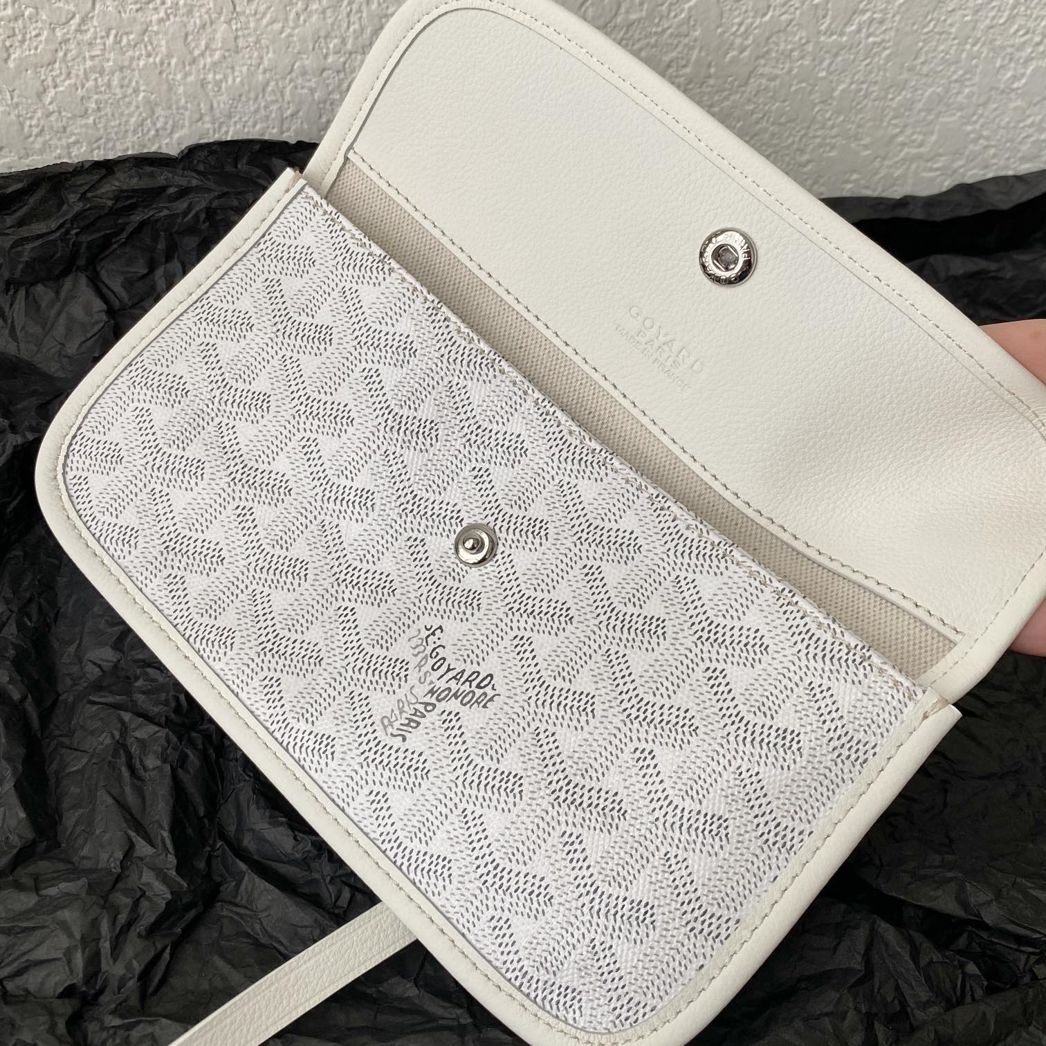 高仿Goyard*STLOUI3滿印Tote媽咪袋白色大號免檢版