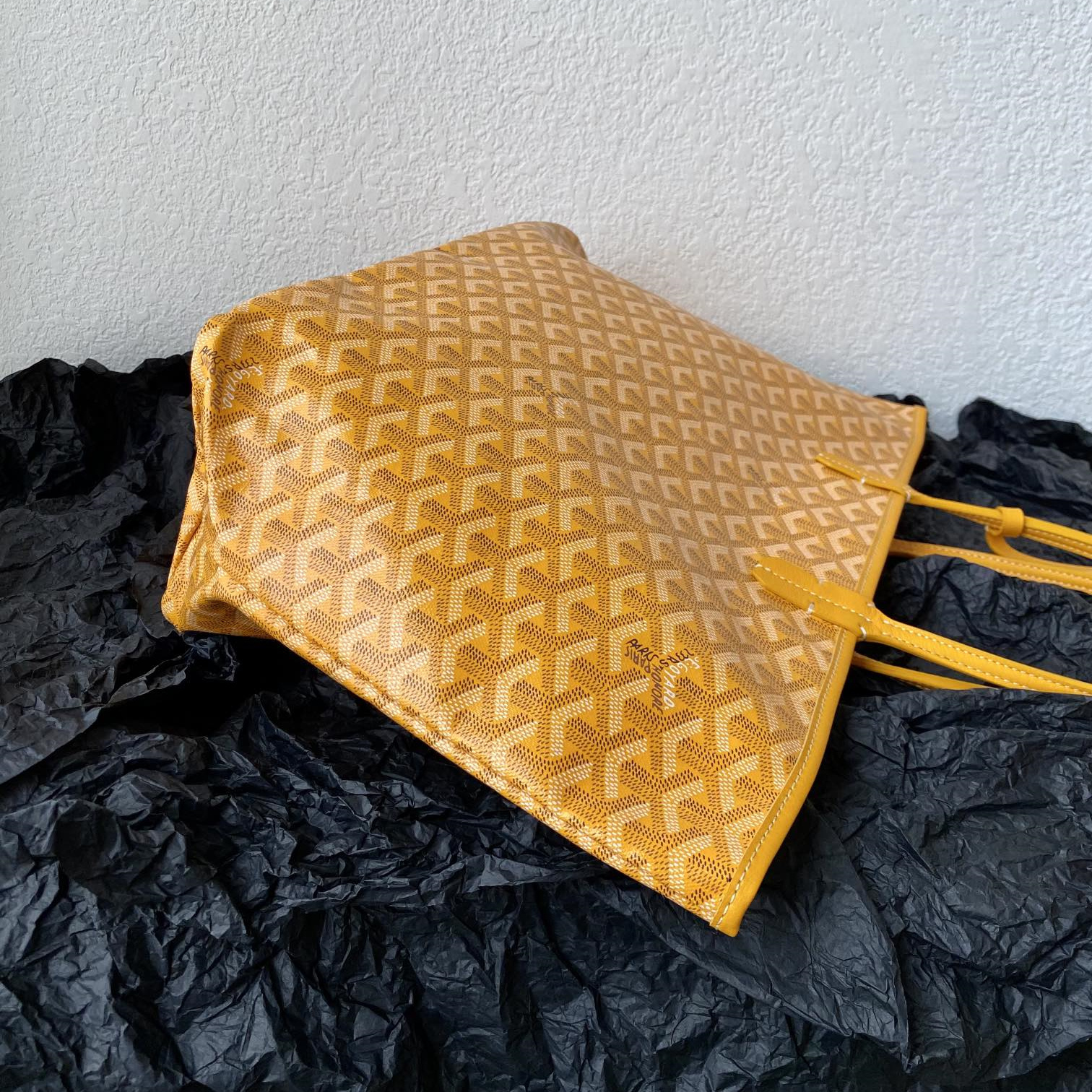 高仿Goyard*STLOUIB滿印Tote購物袋黃色中號免檢版