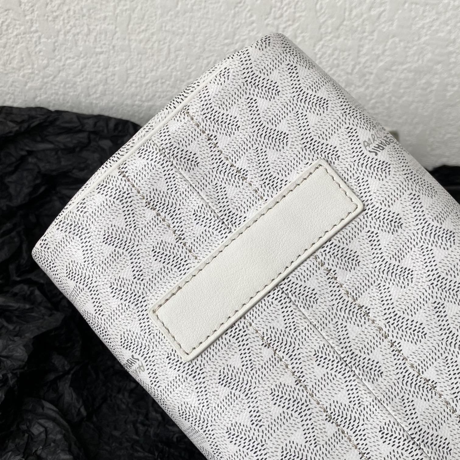 高仿Goyard*ROUETT3老花滿印單肩手拎袋白色小號免檢版