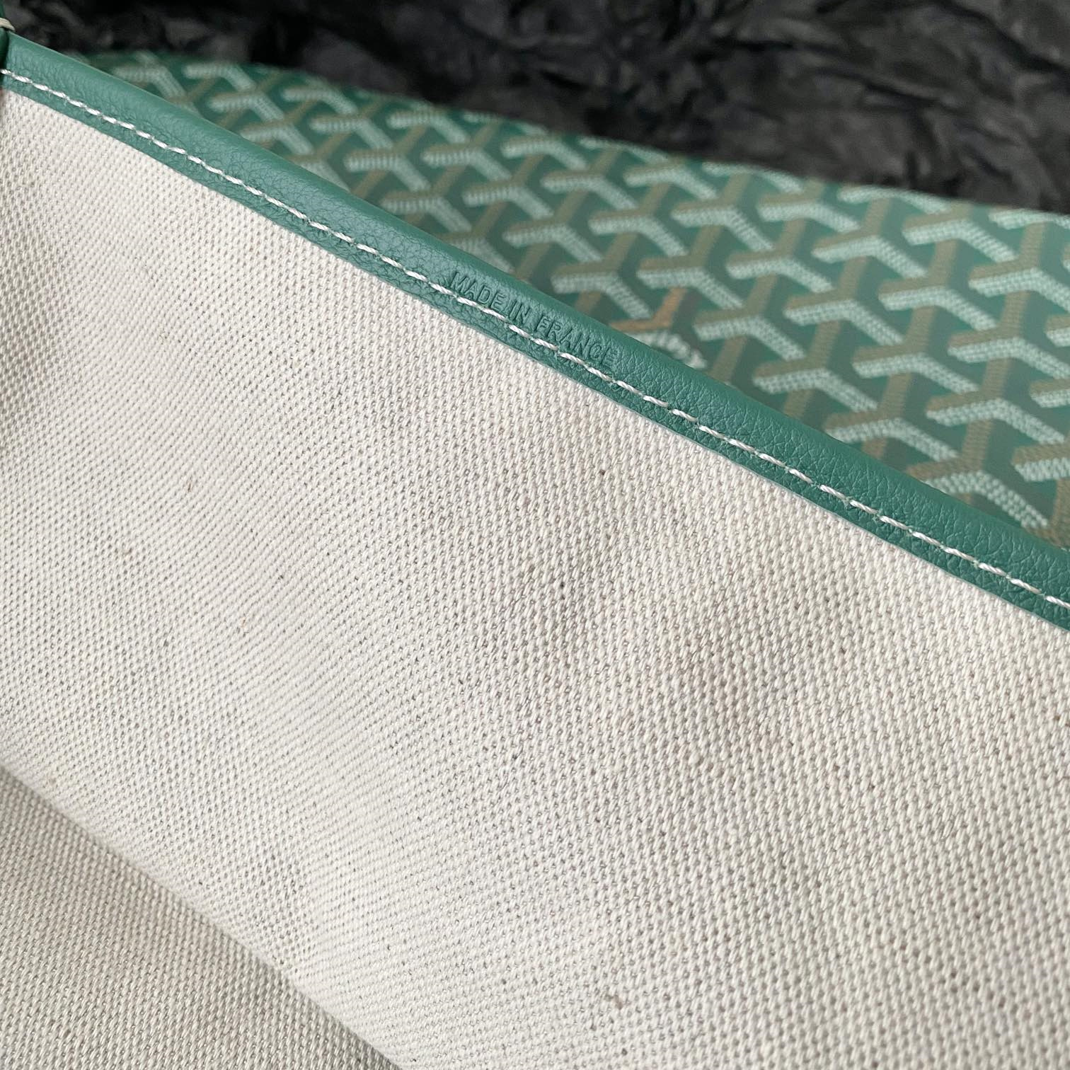 高仿Goyard*STLOUI1滿印Tote媽咪袋綠色大號免檢版