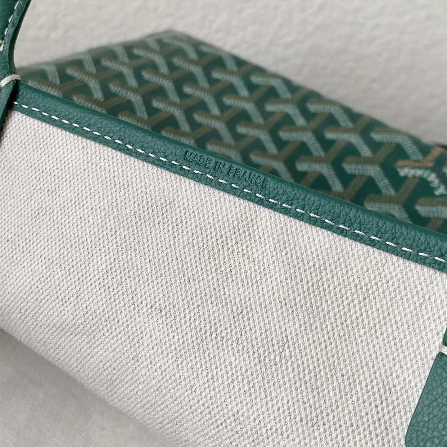 高仿Goyard*STLOUIA滿印Tote購物袋綠色中號免檢版