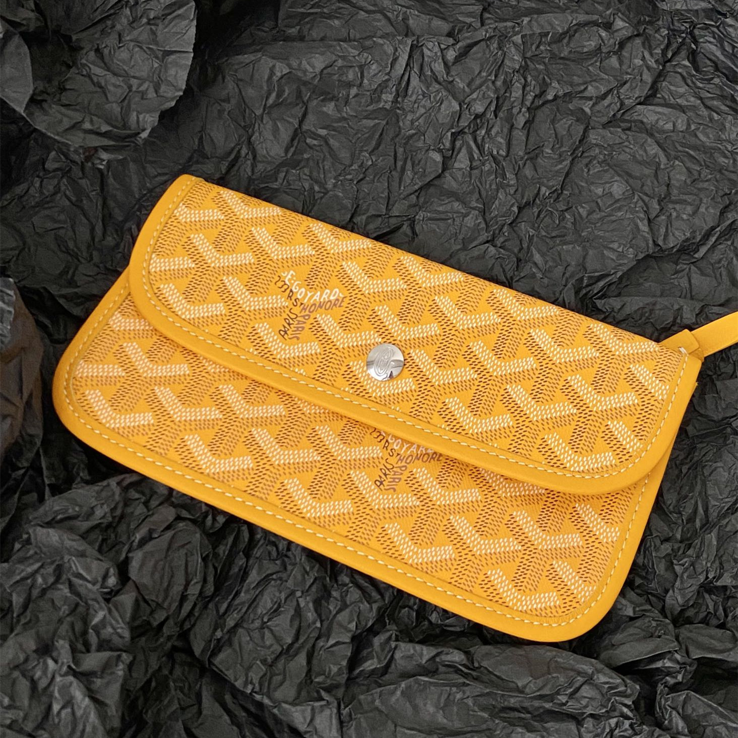 高仿Goyard*STLOUIB滿印Tote購物袋黃色中號免檢版