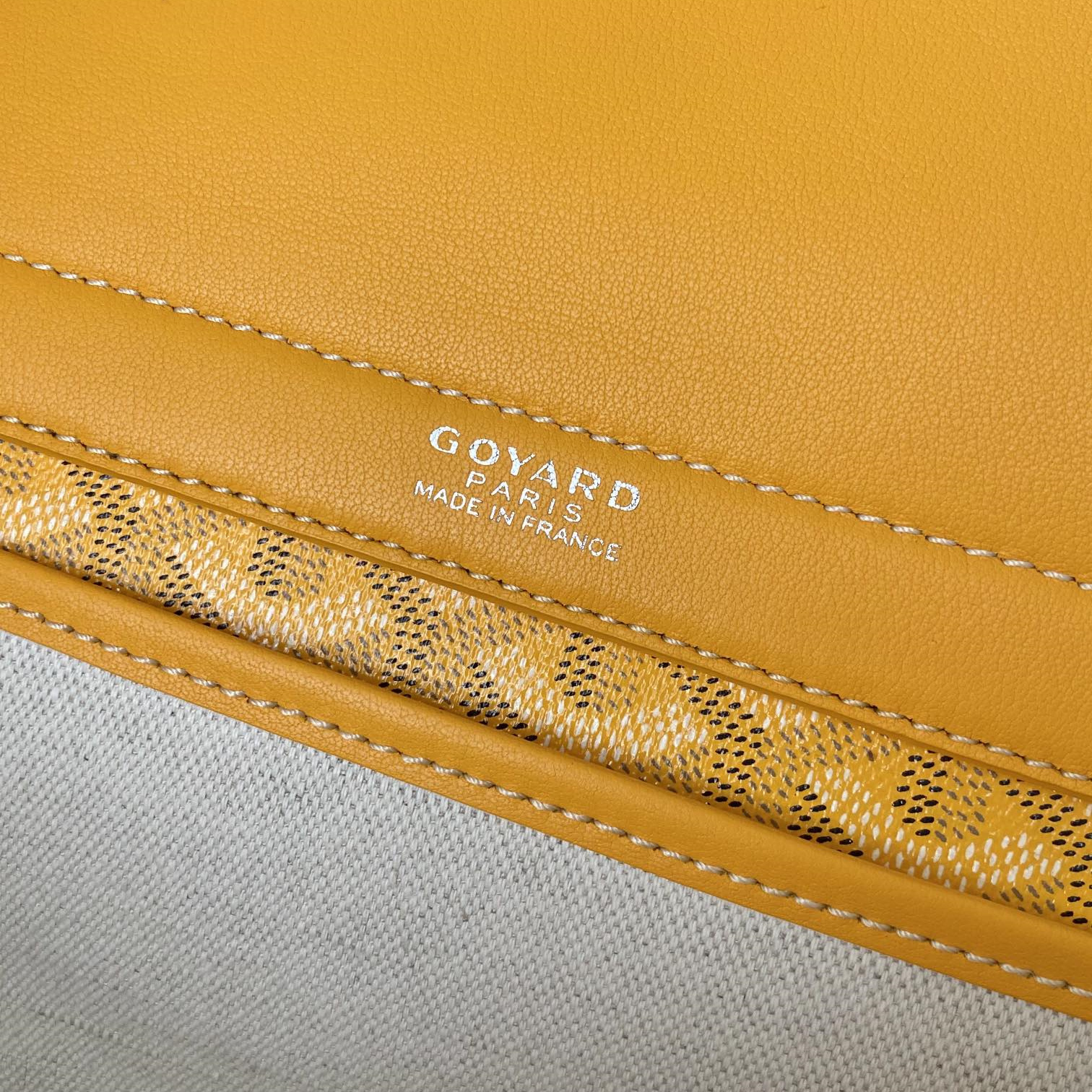 高仿Goyard*ROUETT4老花滿印單肩手拎袋黃色小號免檢版