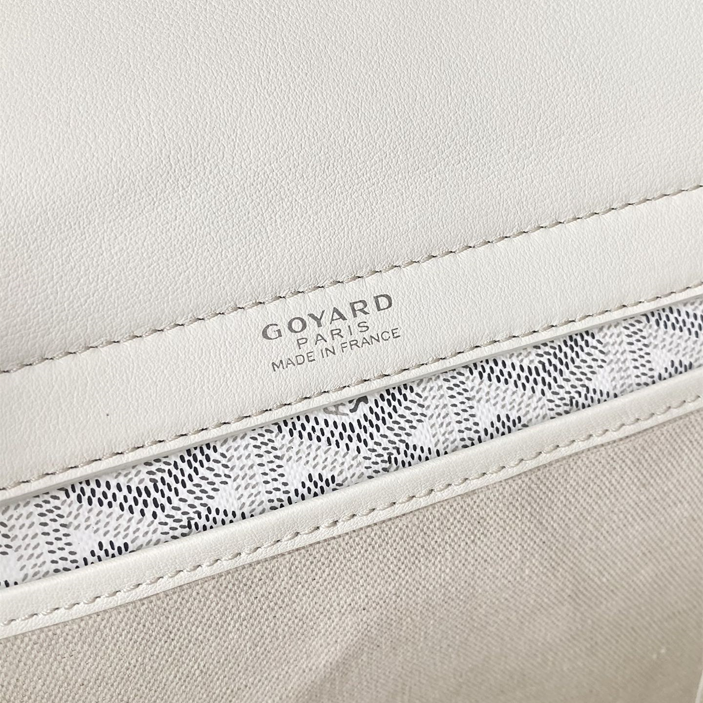 高仿Goyard*ROUETT3老花滿印單肩手拎袋白色小號免檢版