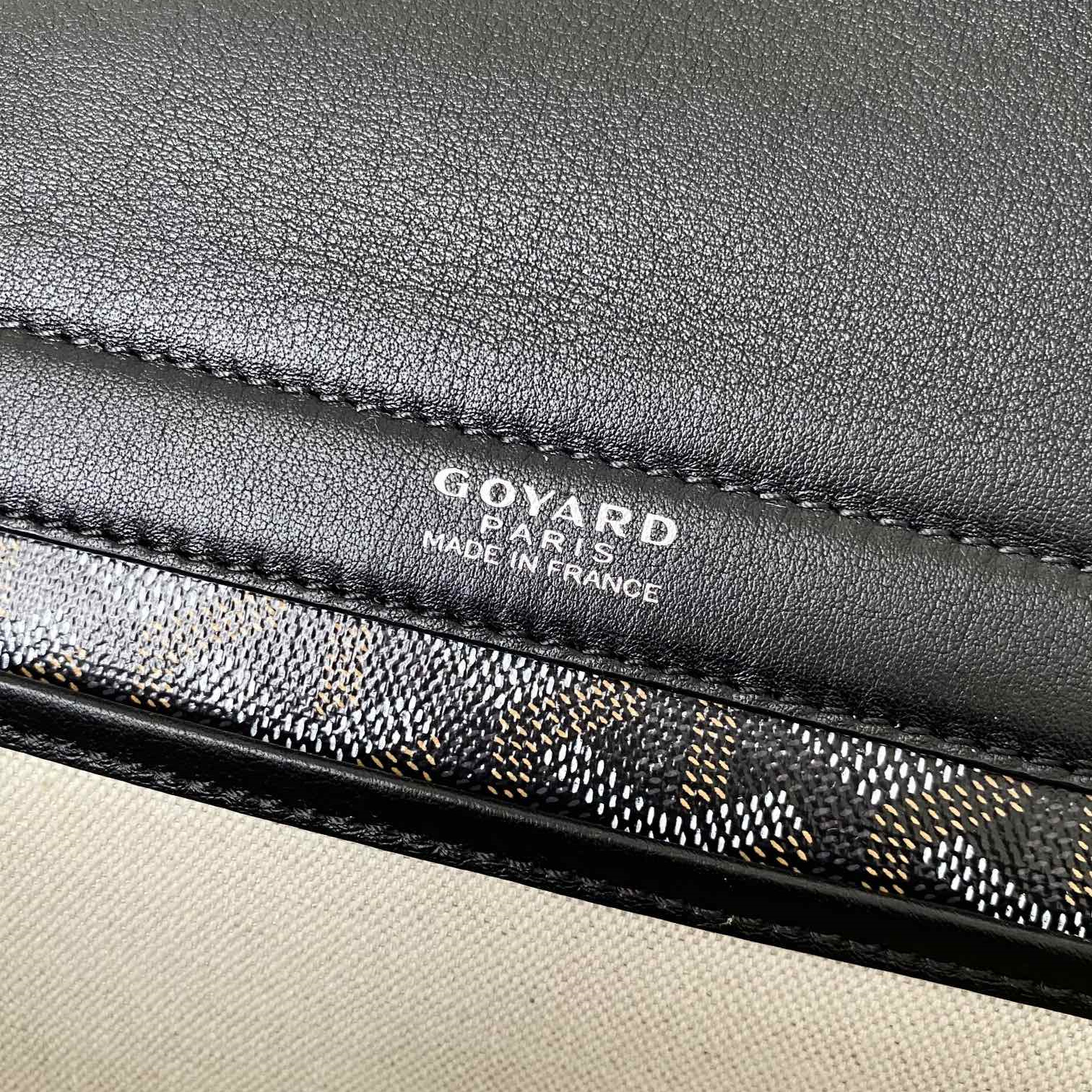 高仿Goyard*ROUETT1老花滿印單肩手拎袋黑色小號免檢版