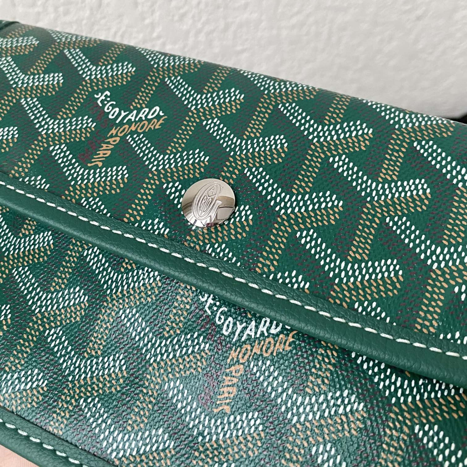 高仿Goyard*STLOUI1滿印Tote媽咪袋綠色大號免檢版