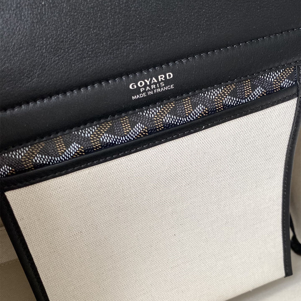 高仿Goyard*ROUETT1老花滿印單肩手拎袋黑色小號免檢版
