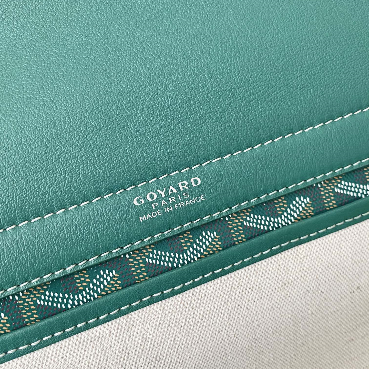 高仿Goyard*ROUETT5老花滿印單肩手拎袋綠色小號免檢版