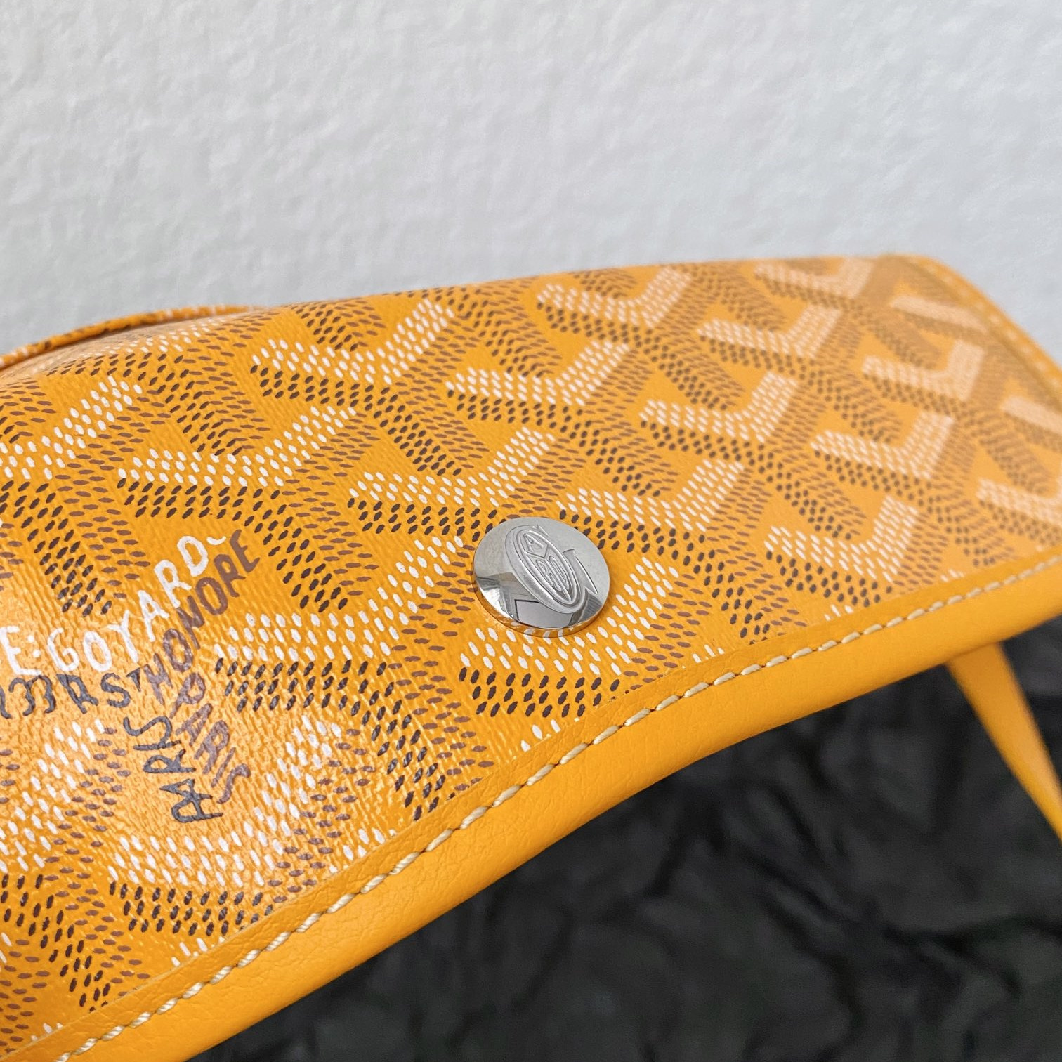 高仿Goyard*STLOUIB滿印Tote購物袋黃色中號免檢版