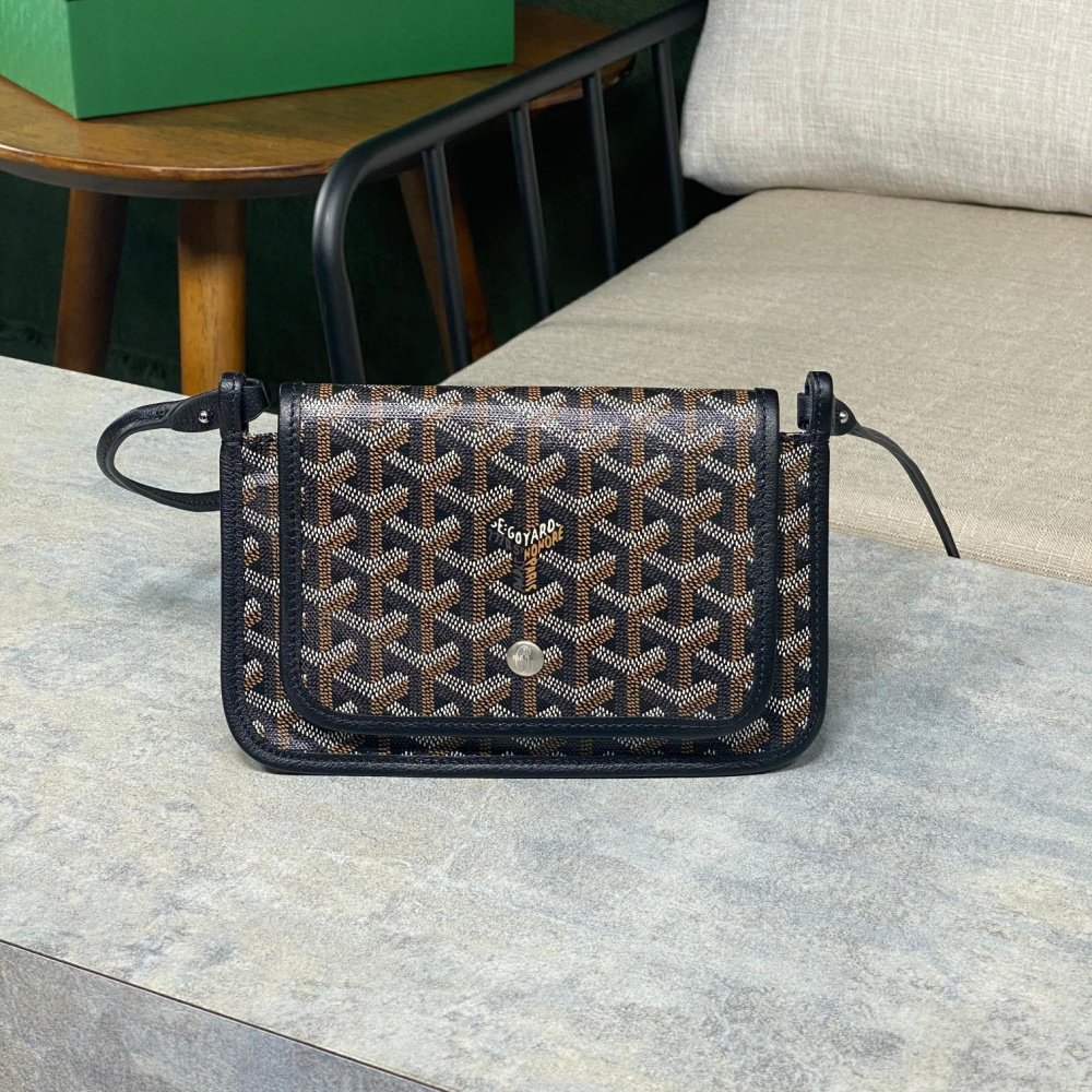 高仿Goyard*PLUMET2小巧信封袋黑色免檢版