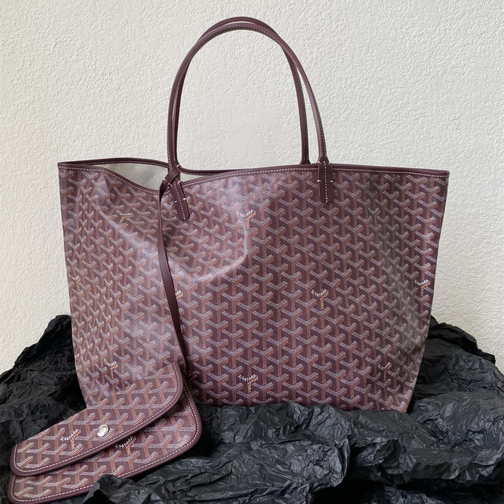 高仿Goyard*STLOUI6滿印Tote媽咪袋朱紅大號免檢版
