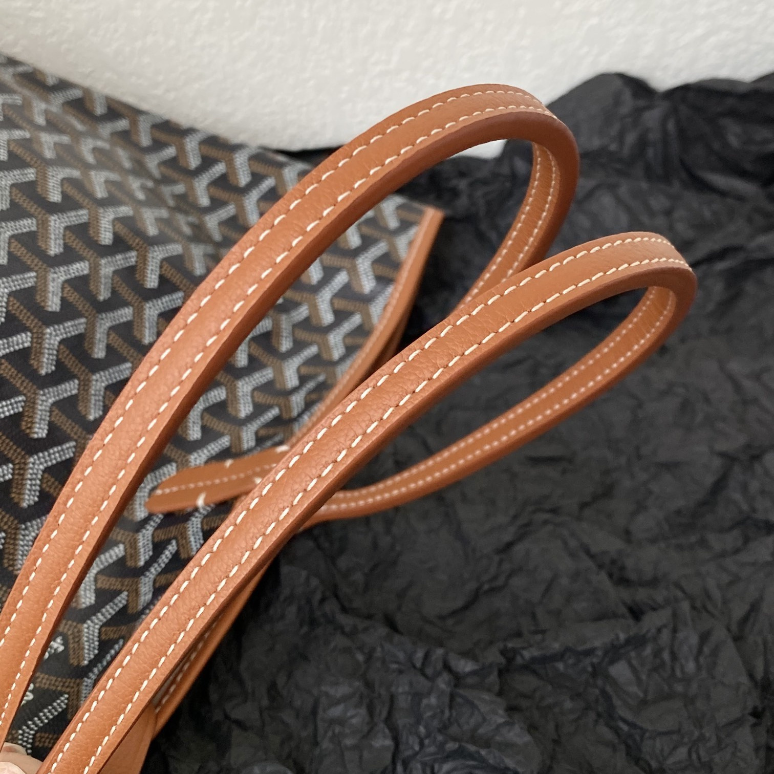 高仿Goyard*STLOUIG滿印Tote購物袋棕色中號免檢版