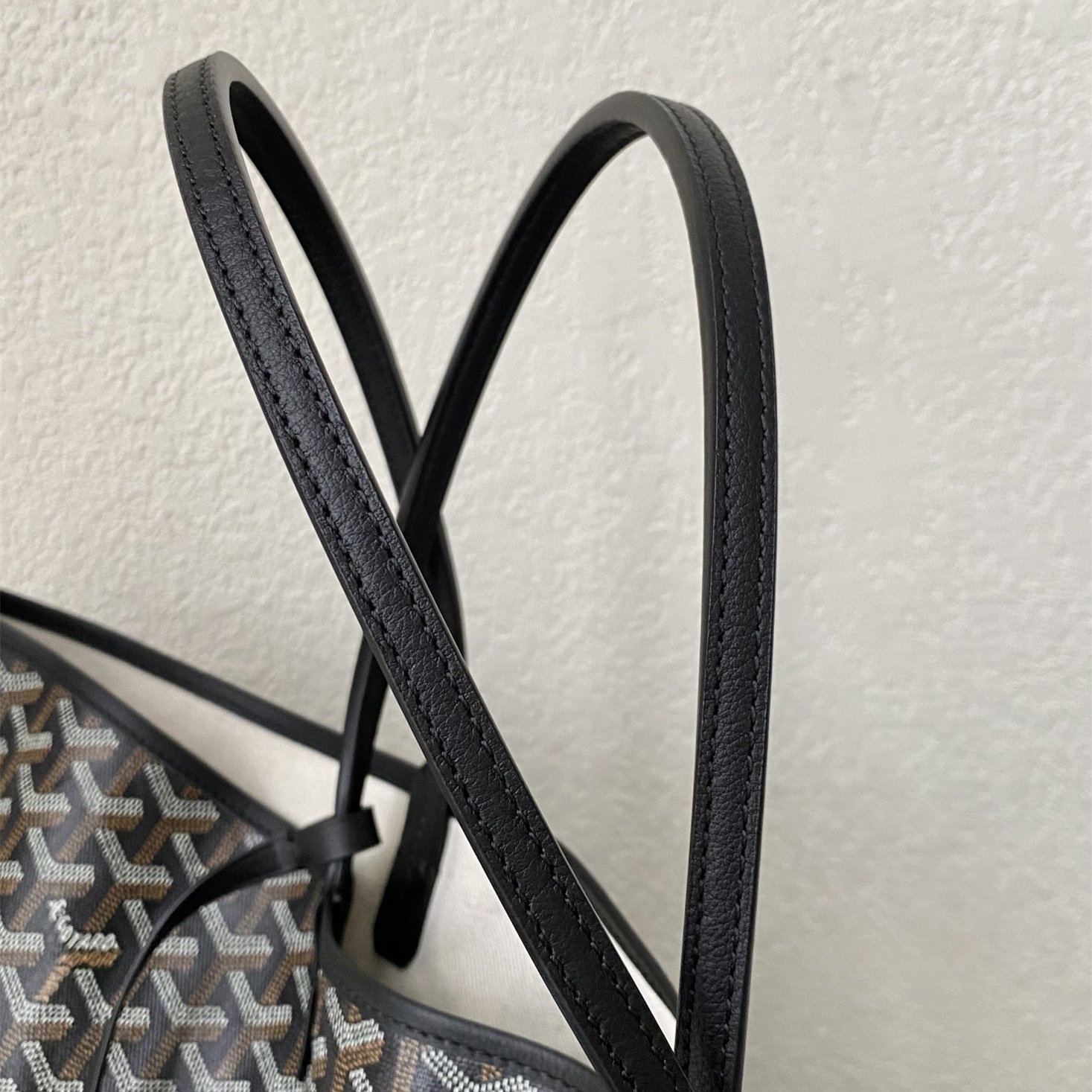高仿Goyard*STLOUI8滿印Tote媽咪袋黑色大號免檢版