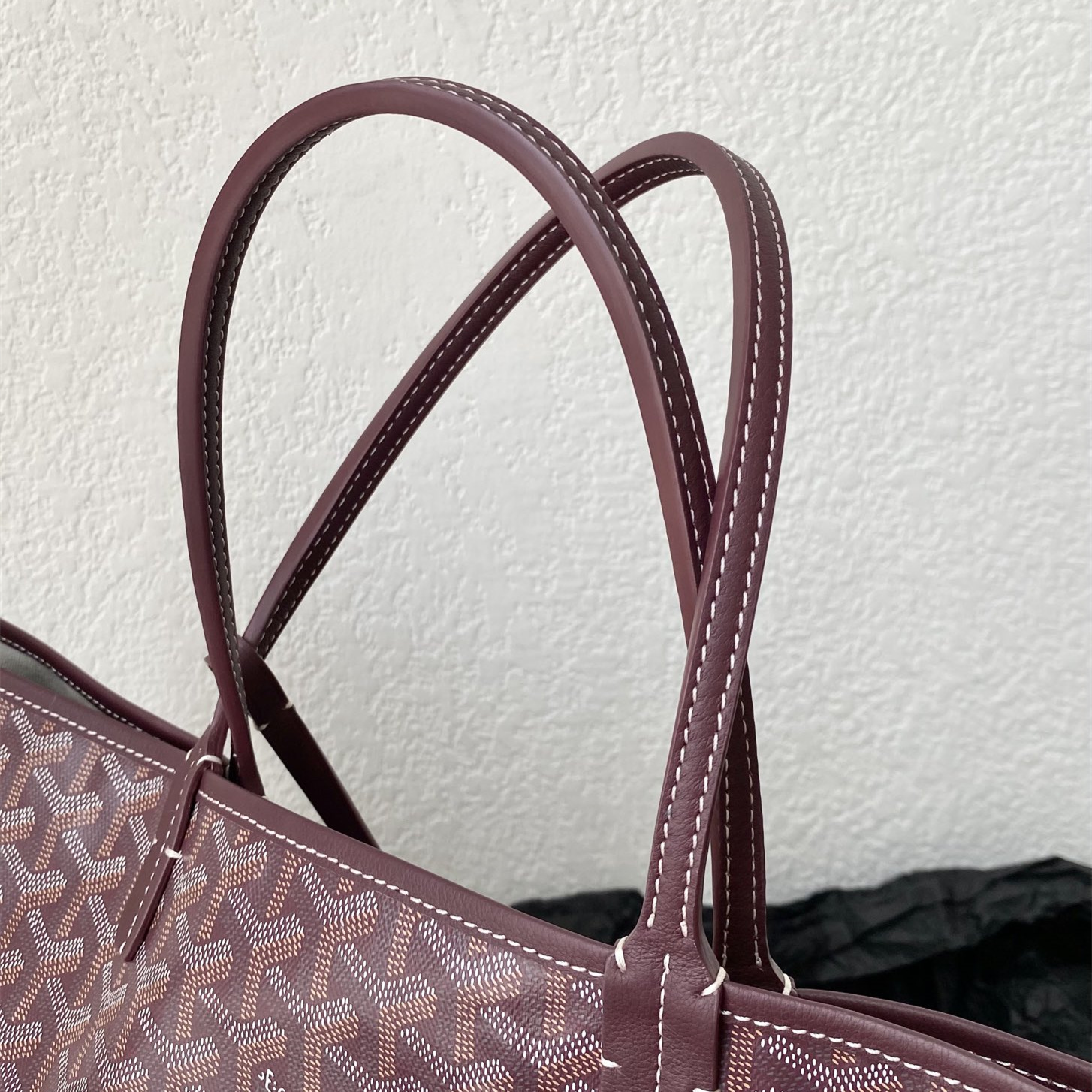 高仿Goyard*STLOUIF滿印Tote購物袋朱紅中號免檢版
