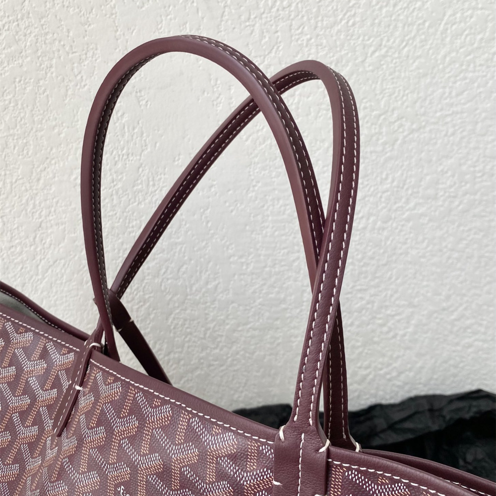 高仿Goyard*STLOUIF滿印Tote購物袋朱紅中號免檢版