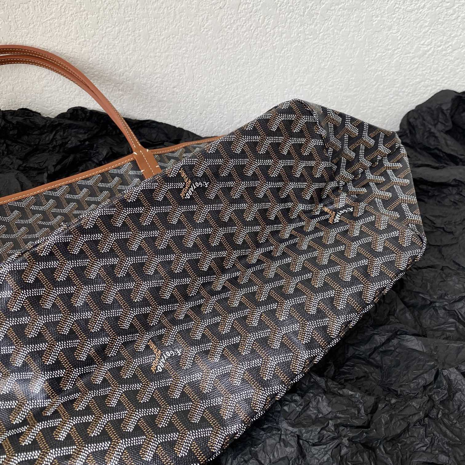 高仿Goyard*STLOUI7滿印Tote媽咪袋棕色大號免檢版