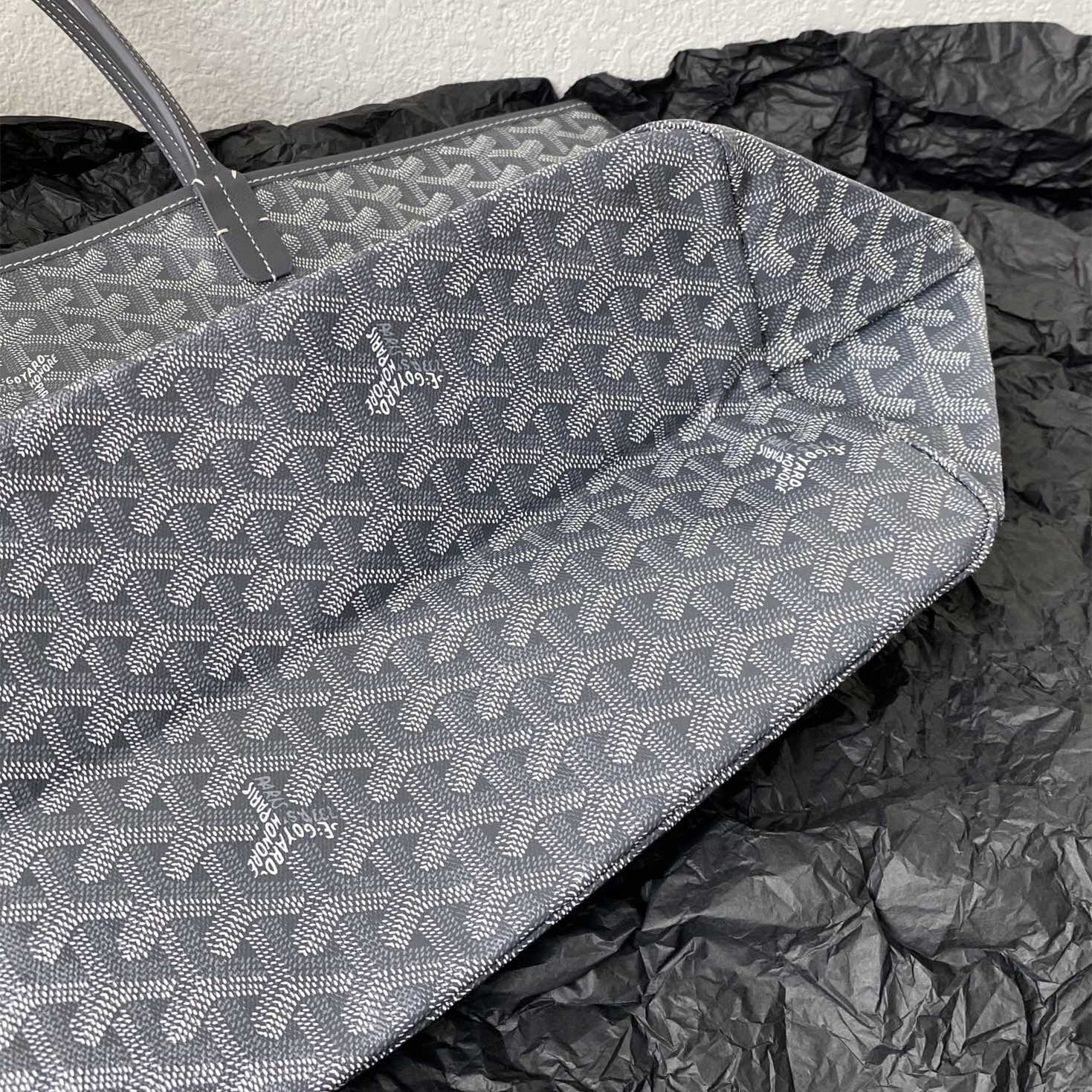 高仿Goyard*STLOUI4滿印Tote媽咪袋灰色大號免檢版