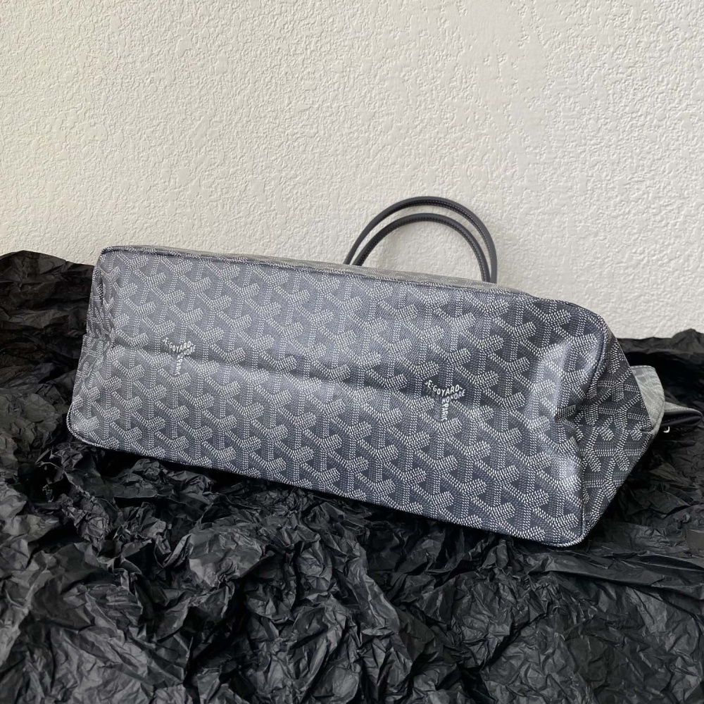 高仿Goyard*STLOUID滿印Tote購物袋灰色中號免檢版