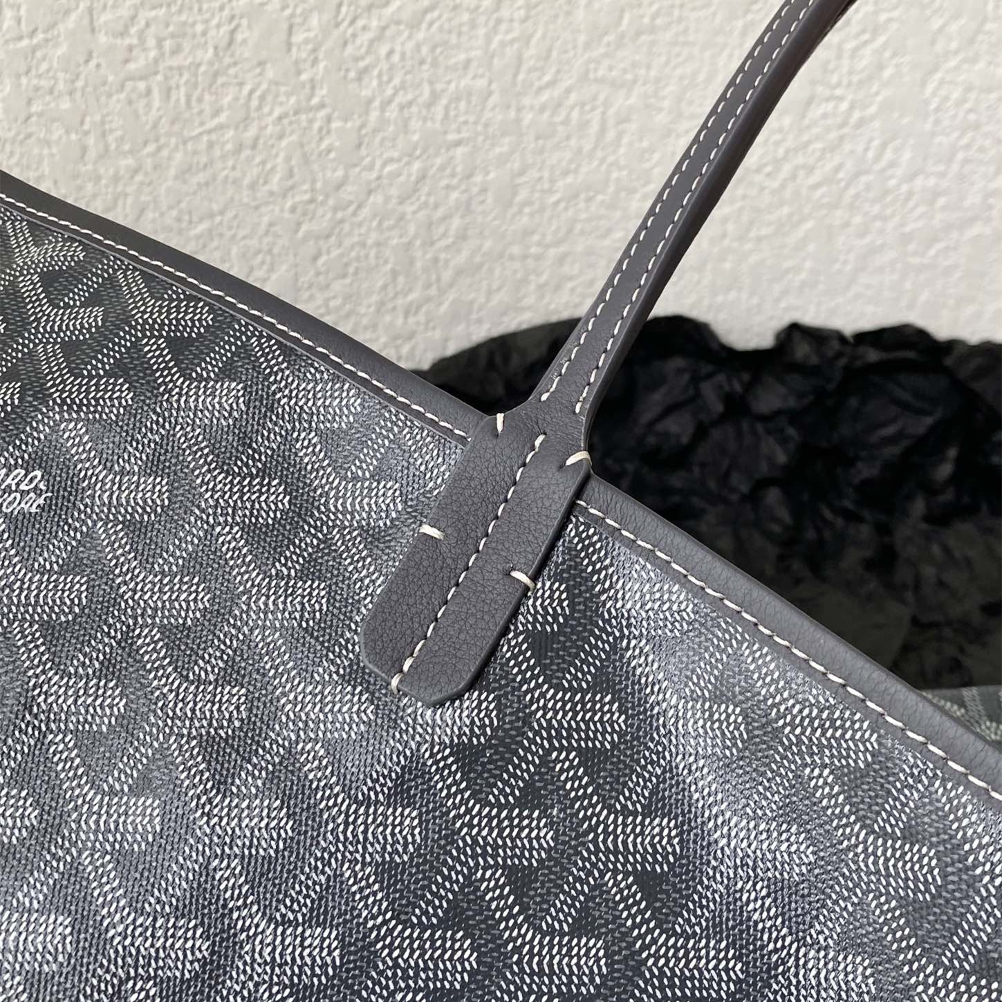 高仿Goyard*STLOUI4滿印Tote媽咪袋灰色大號免檢版