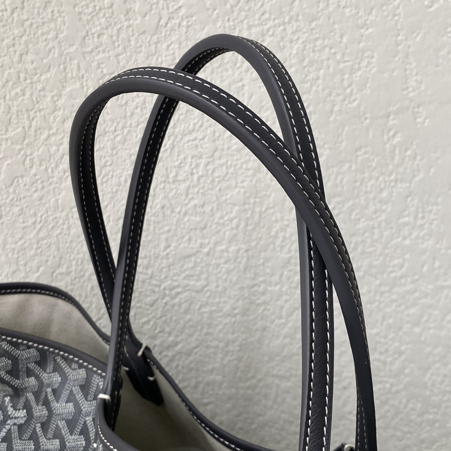 高仿Goyard*STLOUID滿印Tote購物袋灰色中號免檢版