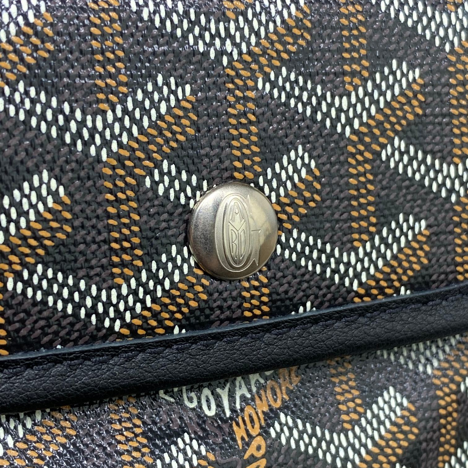 高仿Goyard*GY10185雙面兩用MiniTote手袋黑色免檢版