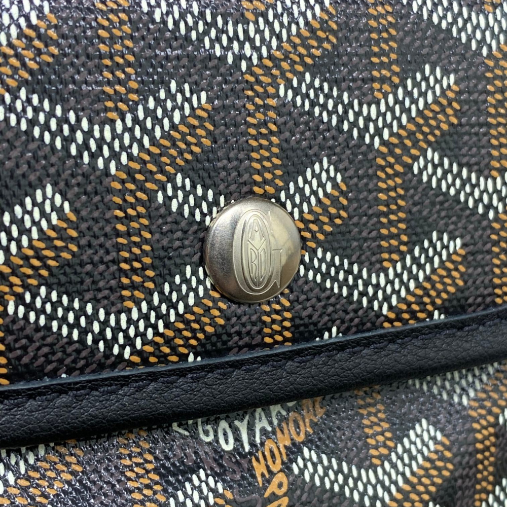 高仿Goyard*GY10185雙面兩用MiniTote手袋黑色免檢版