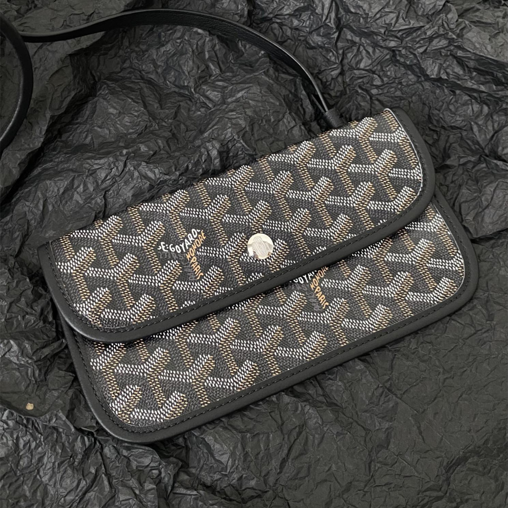 高仿Goyard*STLOUI8滿印Tote媽咪袋黑色大號免檢版