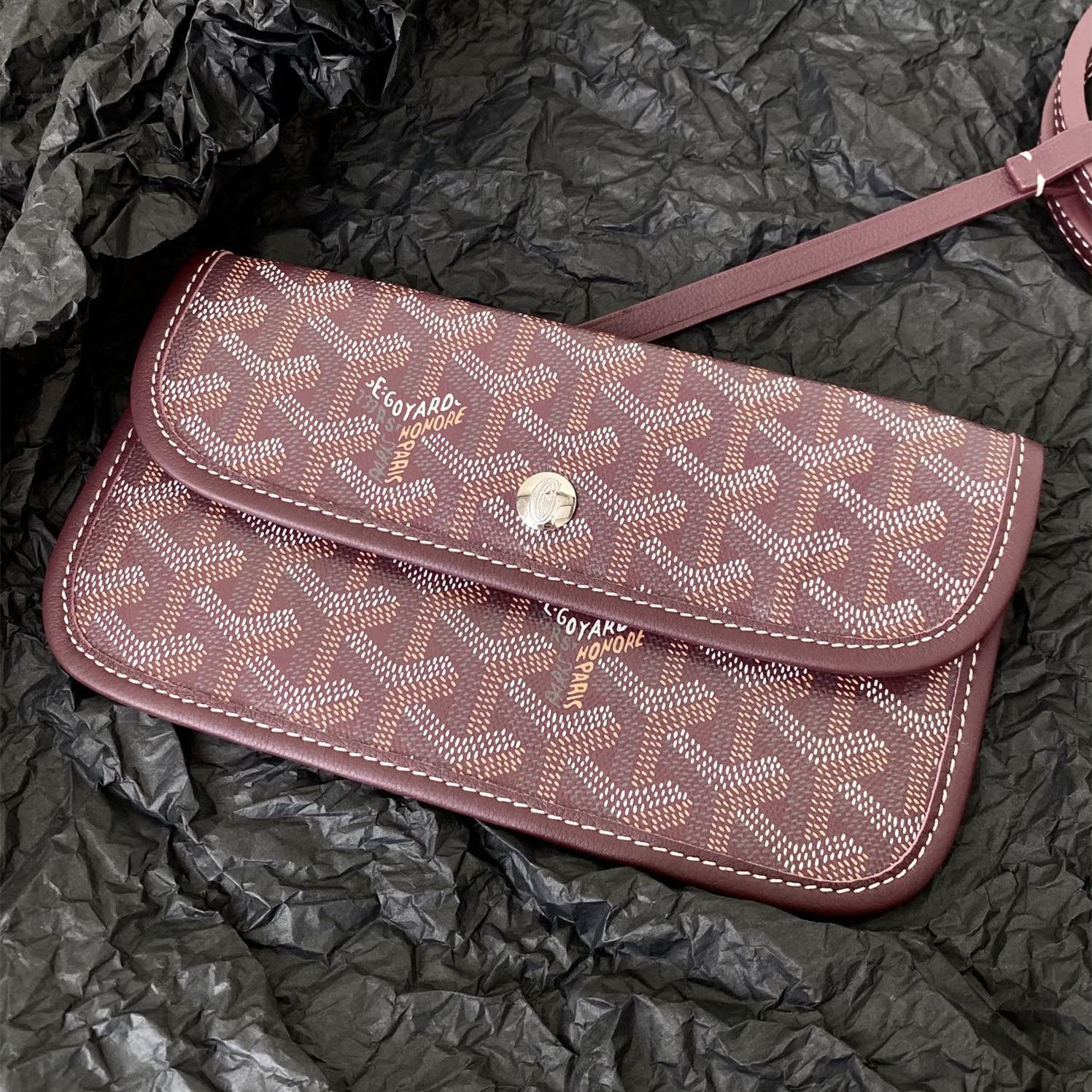 高仿Goyard*STLOUIF滿印Tote購物袋朱紅中號免檢版