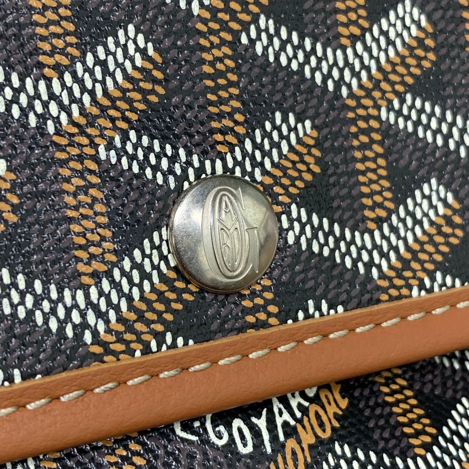 高仿Goyard*GY10183雙面兩用MiniTote手袋棕色免檢版
