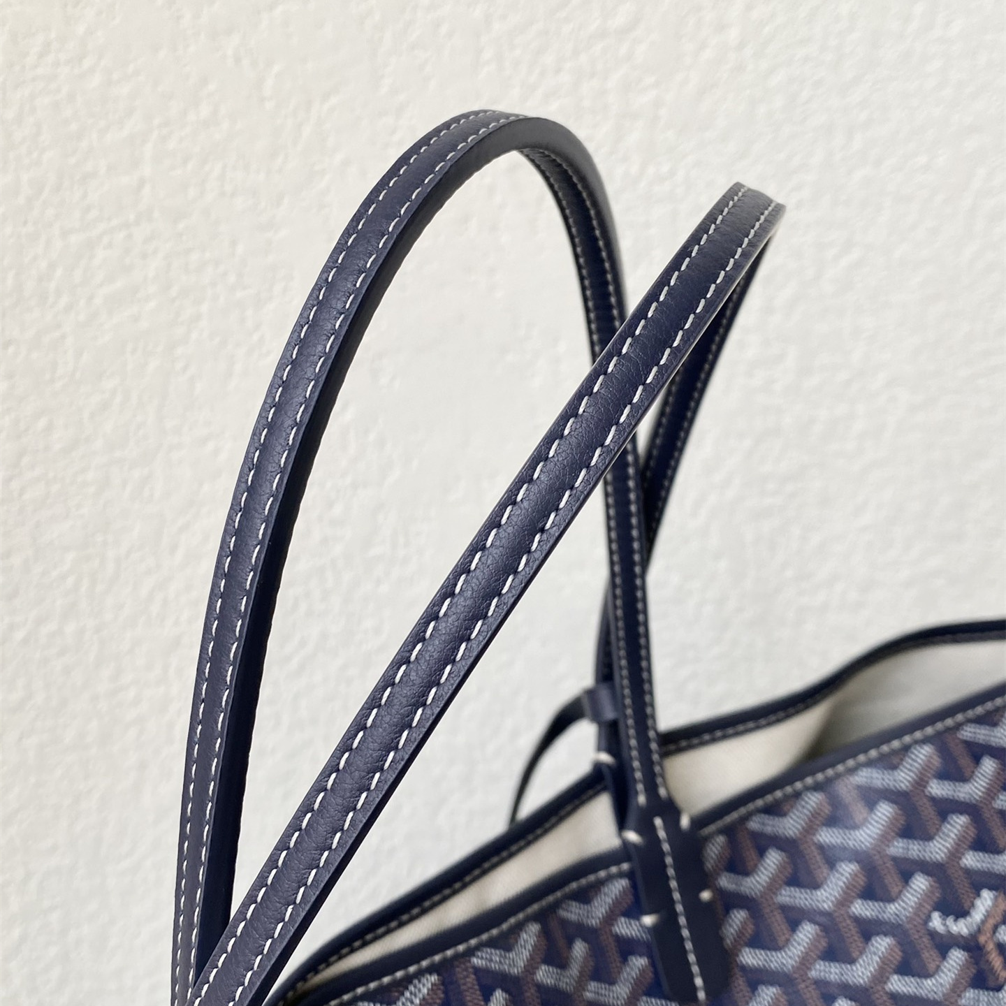 高仿Goyard*STLOUI5滿印Tote媽咪袋深藍大號免檢版
