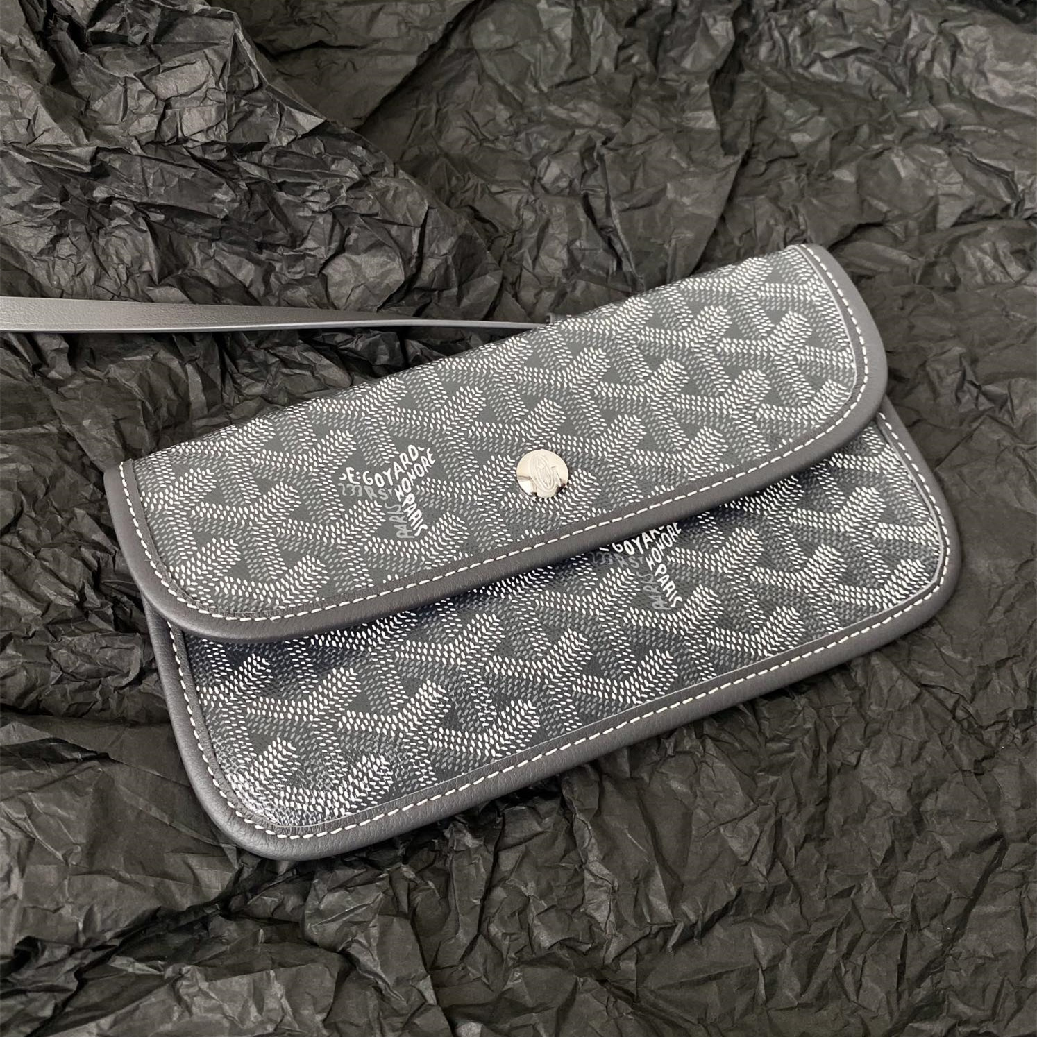 高仿Goyard*STLOUI4滿印Tote媽咪袋灰色大號免檢版