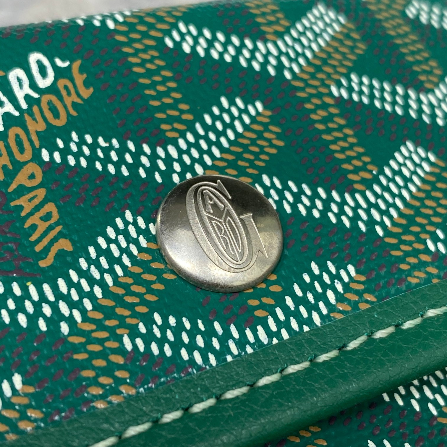 高仿Goyard*GY10182雙面兩用MiniTote手袋綠色免檢版