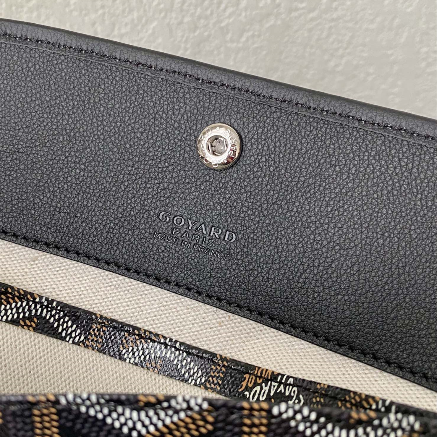 高仿Goyard*STLOUI8滿印Tote媽咪袋黑色大號免檢版