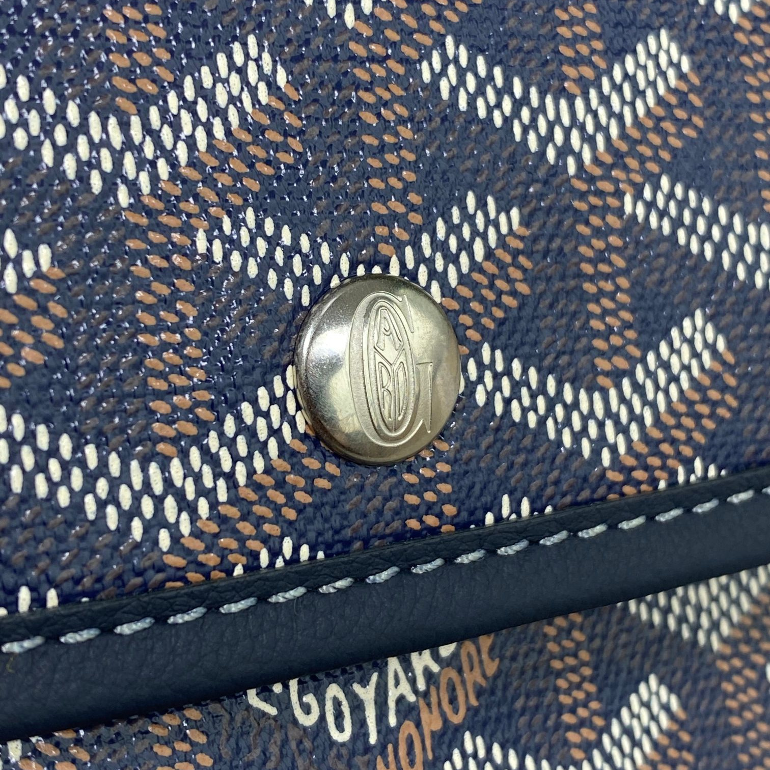 高仿Goyard*GY10184雙面兩用MiniTote手袋深藍免檢版