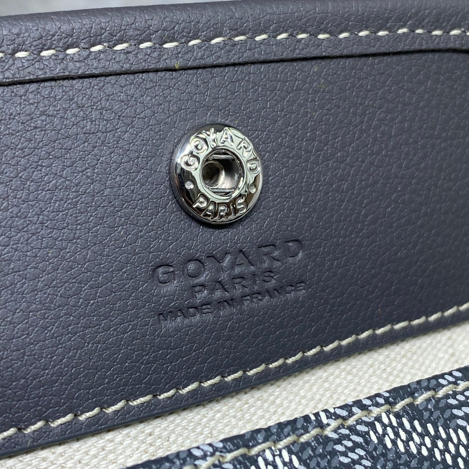 高仿Goyard*GY10181雙面兩用MiniTote手袋灰色免檢版