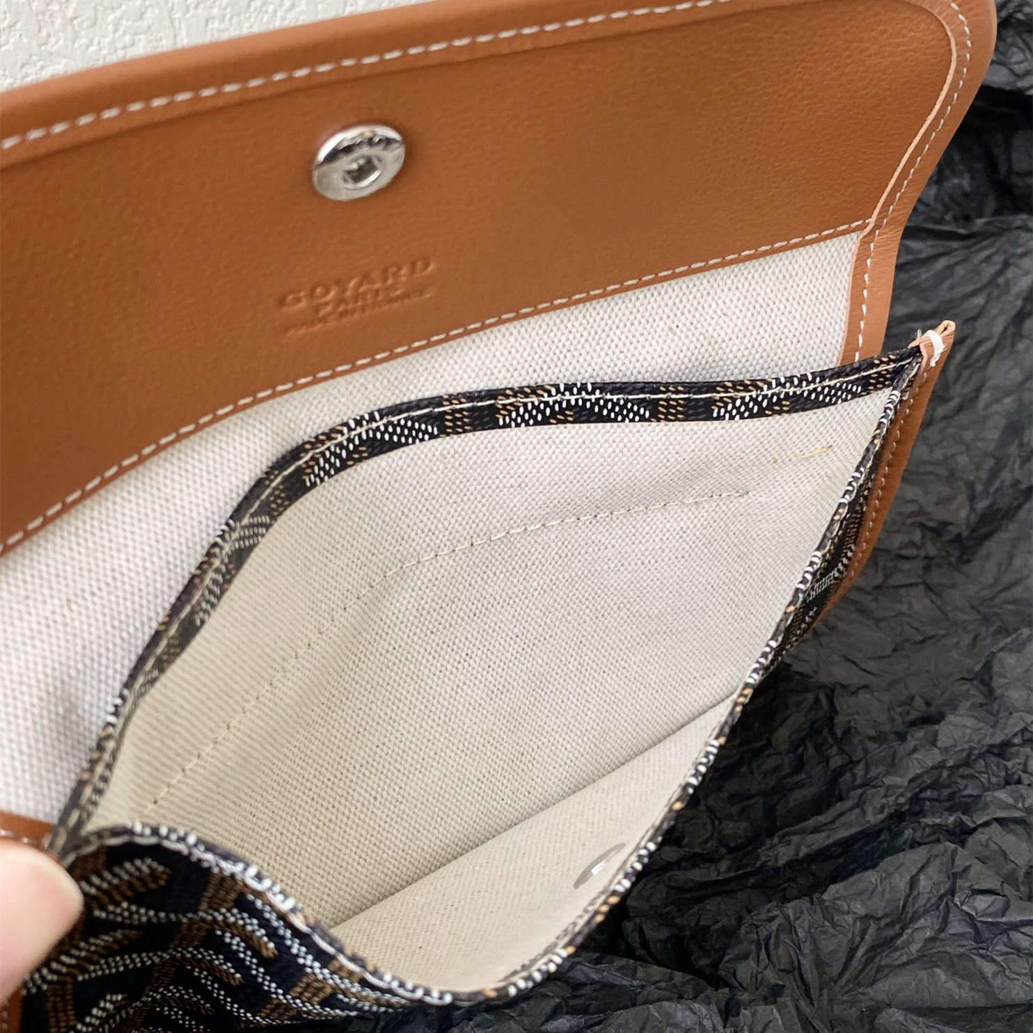 高仿Goyard*STLOUIG滿印Tote購物袋棕色中號免檢版