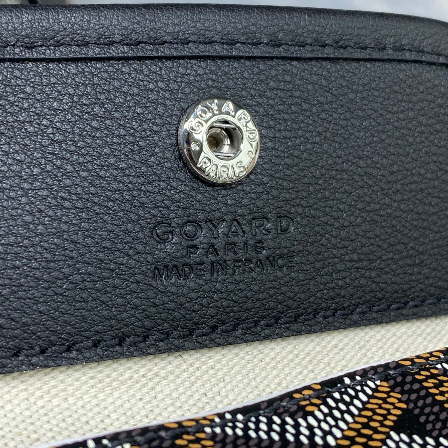高仿Goyard*GY10185雙面兩用MiniTote手袋黑色免檢版